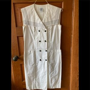 Laura Ashley vintage 1980s sleeveless sailor dress